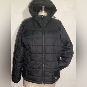 L.L Bean black zip up jacket size large